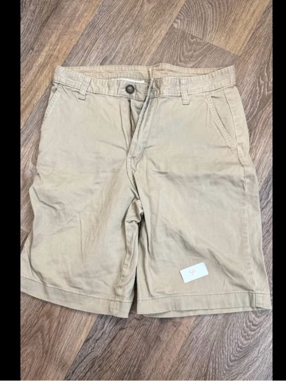 George Men's Tan Flat Front Cotton Chino Shorts